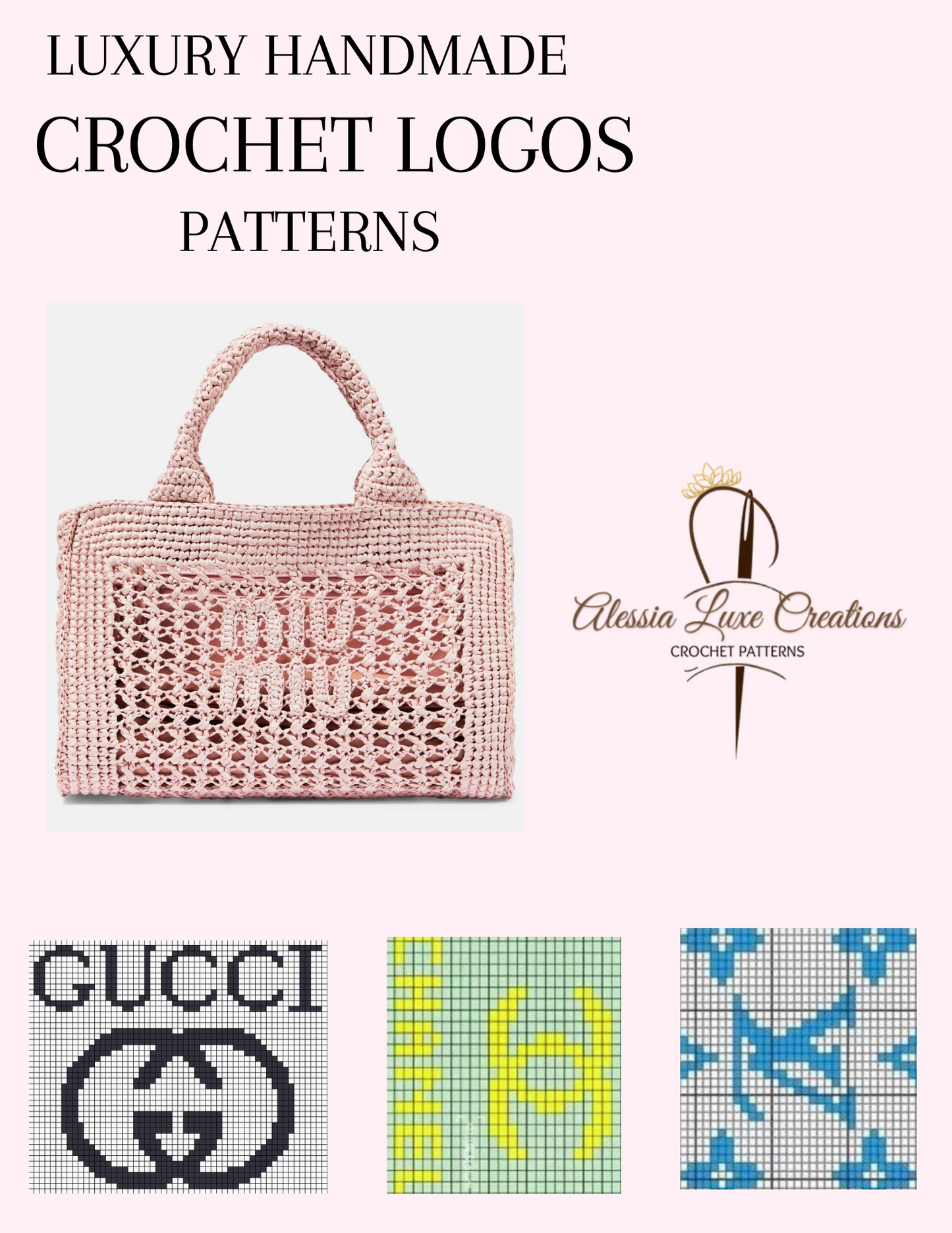 Crochet Luxury Bags & Logos