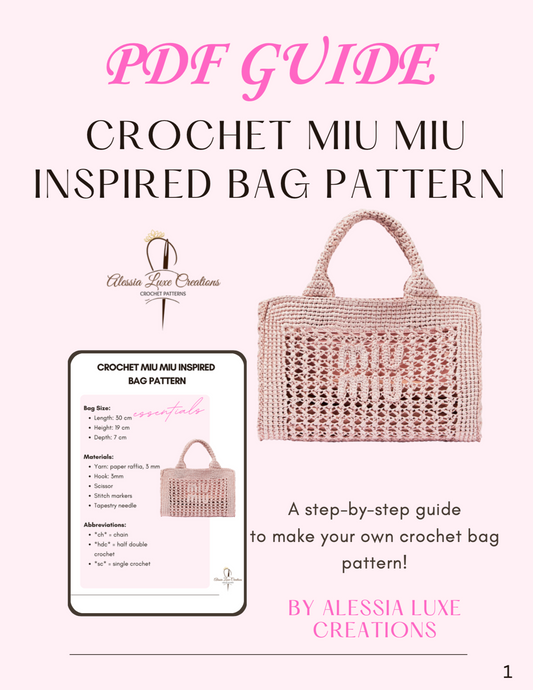 Crochet Miu Miu Inspired Bag Pattern